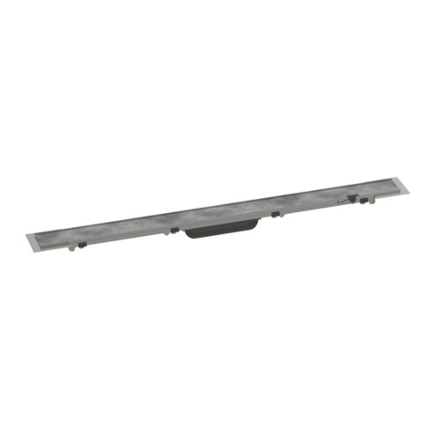 hansgrohe RainDrain Rock Duschrinne 800mm, Fertigset, kürzbar und befliesbar