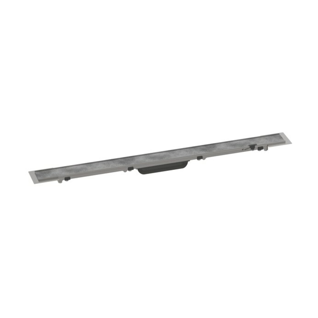 hansgrohe RainDrain Rock Duschrinne 800mm, Fertigset, kürzbar und befliesbar