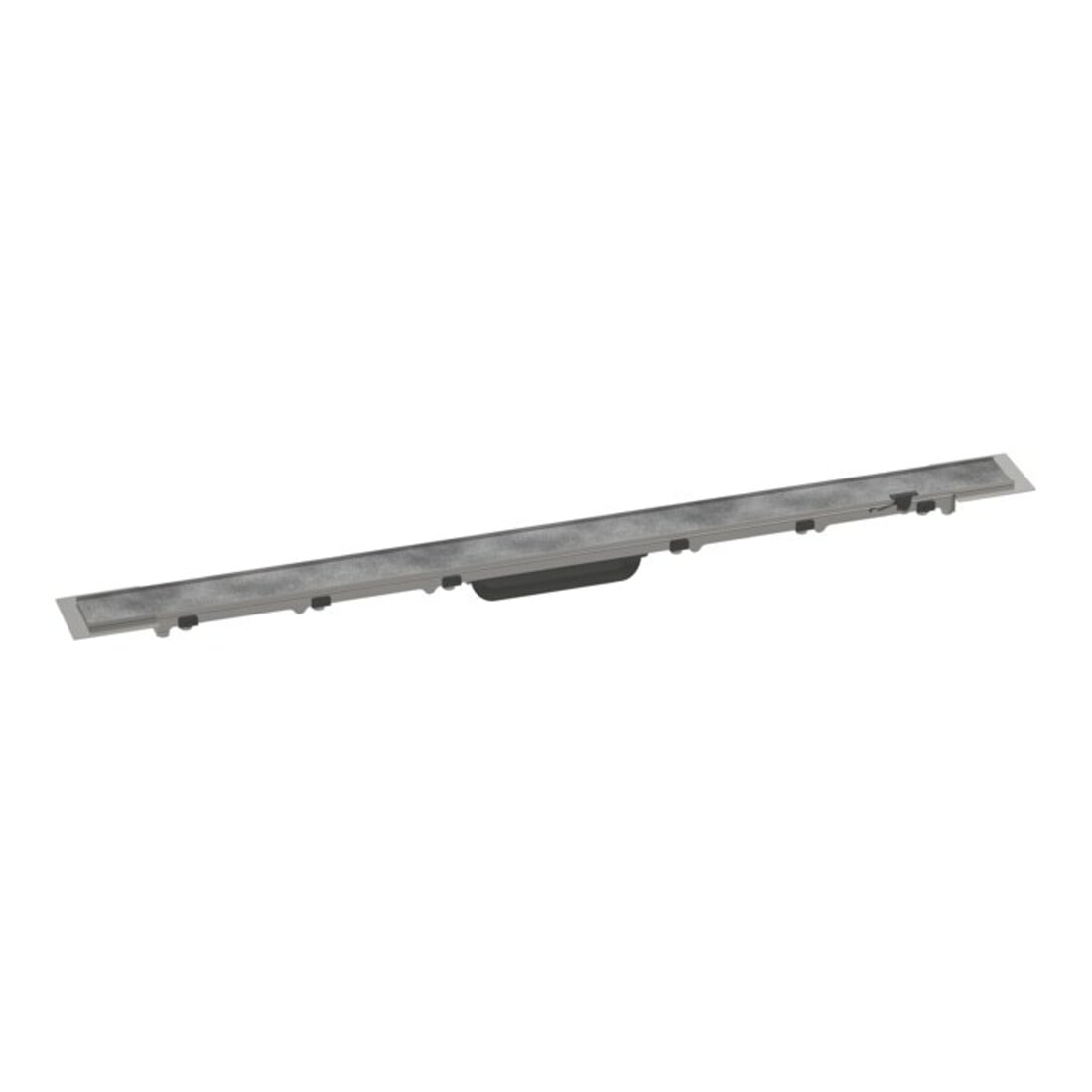 hansgrohe RainDrain Rock Duschrinne 900mm, Fertigset, kürzbar und befliesbar