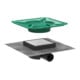 hansgrohe RainDrain Spot Boden-Punktab Set, 150x150mm, rücks. beflies., ES-1