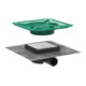 hansgrohe RainDrain Spot Ensemble point de sol, 150x150 mm, pose derrière carrelage, ES