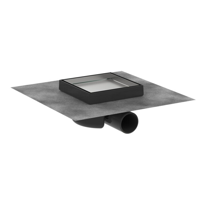 hansgrohe RainDrain Spot Ensemble point de sol, 150x150 mm, pose derrière carrelage, ES