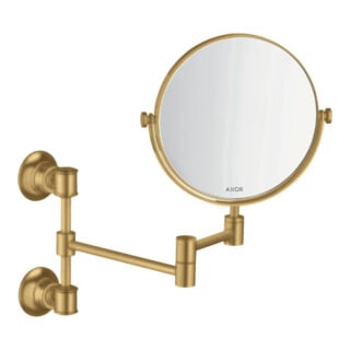 hansgrohe Rasierspiegel Axor Montreux schw, neigbar, Wandmont., brush. gol opt