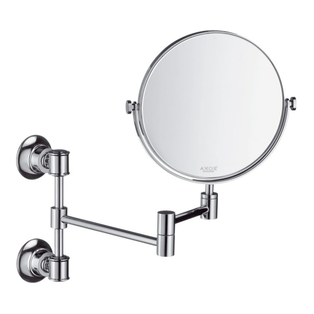hansgrohe Rasierspiegel Axor Montreux schw, neigbar, Wandmont., brush. ni.