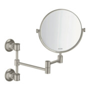 hansgrohe Rasierspiegel Axor Montreux schw, neigbar, Wandmont., Edelstahl-Optik