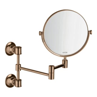 hansgrohe Rasierspiegel Axor Montreux schw, neigbar, Wandmont., pol. r gol
