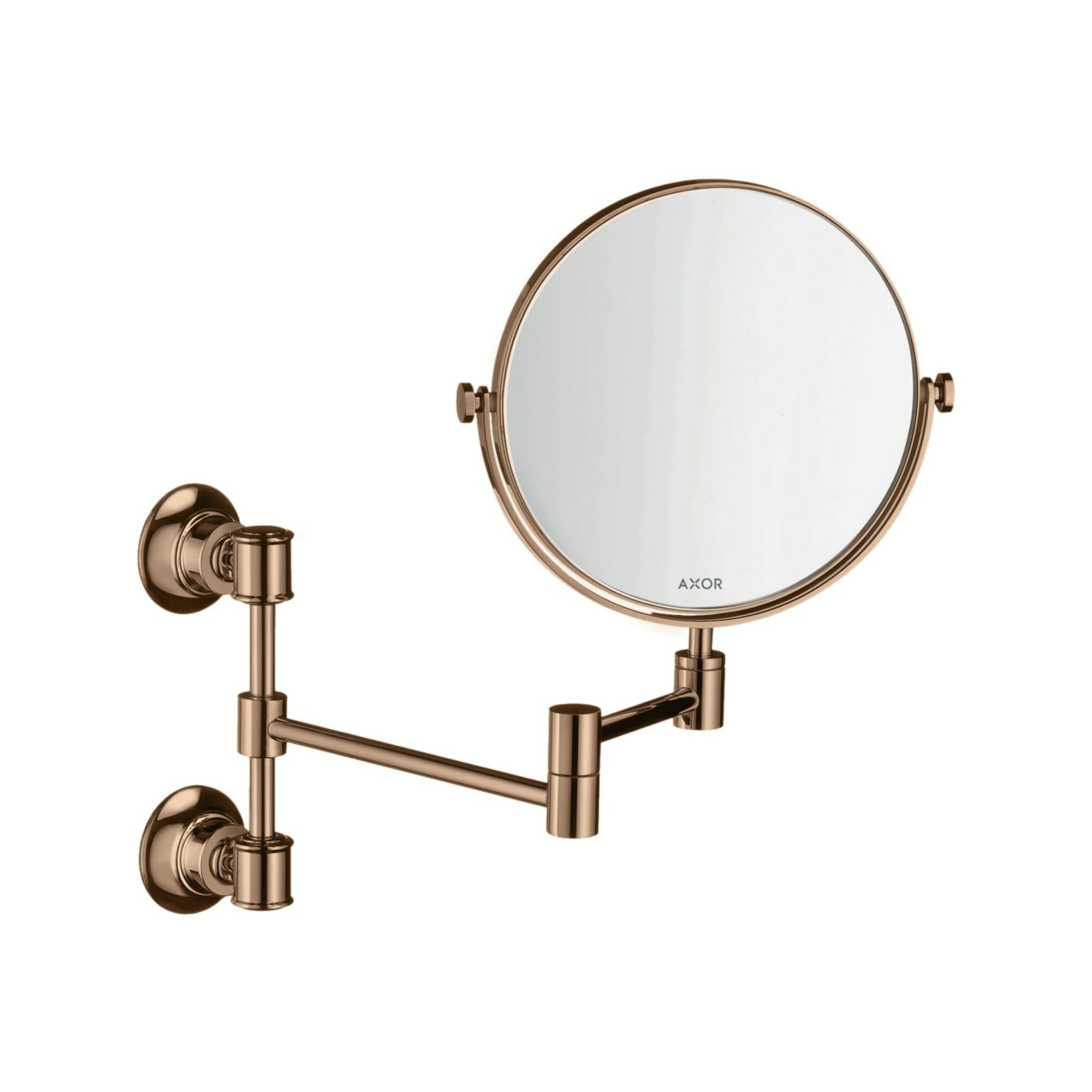 hansgrohe Rasierspiegel Axor Montreux schw, neigbar, Wandmont., pol. r gol