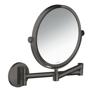 hansgrohe Rasierspiegel Axor Uni. Circular Wandmontage, brushed black chrome