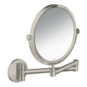 hansgrohe Rasierspiegel Axor Uni. Circular Wandmontage, Edelstahl-Optik