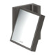 hansgrohe Rasierspiegel Axor Uni. Rectangular neigbar, Wandmont., brushed black chrome-1