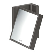 hansgrohe Rasierspiegel Axor Uni. Rectangular neigbar, Wandmont., brushed black chrome