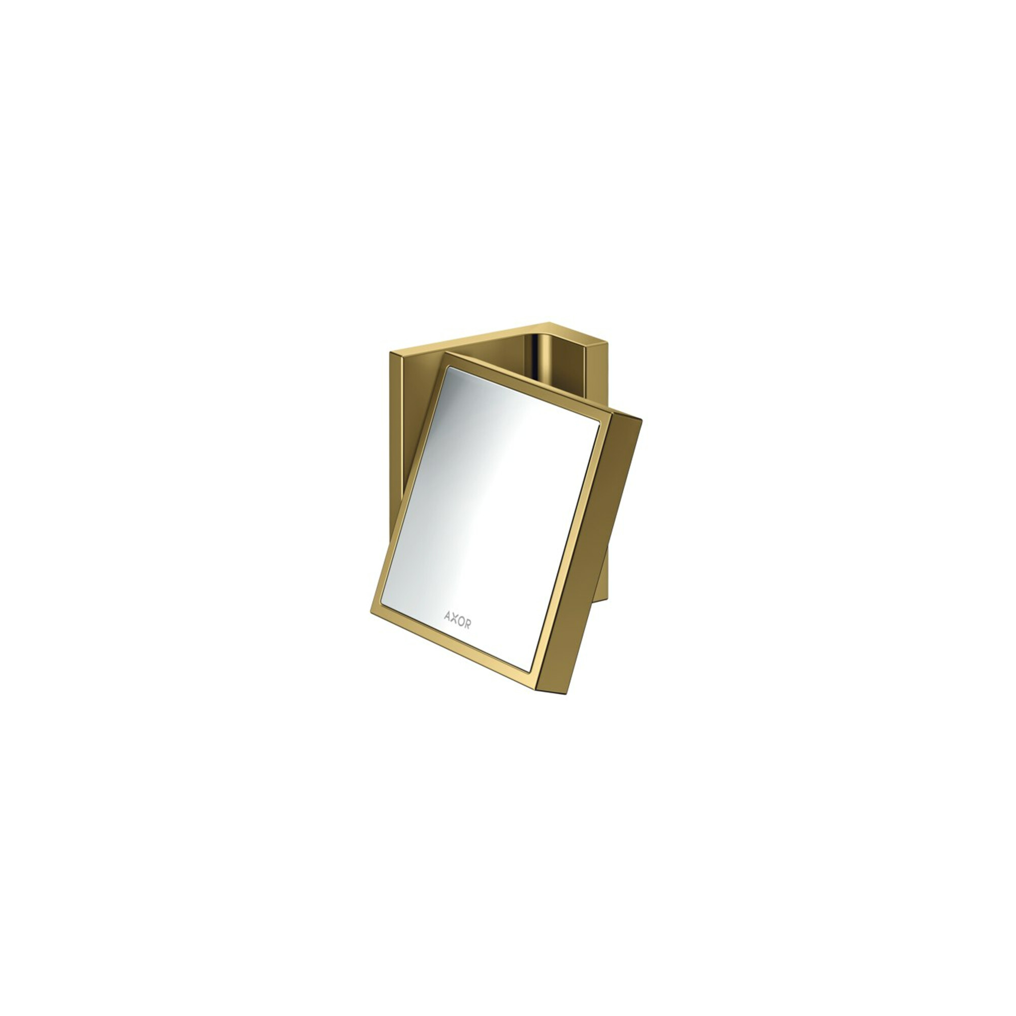 hansgrohe Rasierspiegel Axor Uni. Rectangular neigbar, Wandmont., polished gold optic