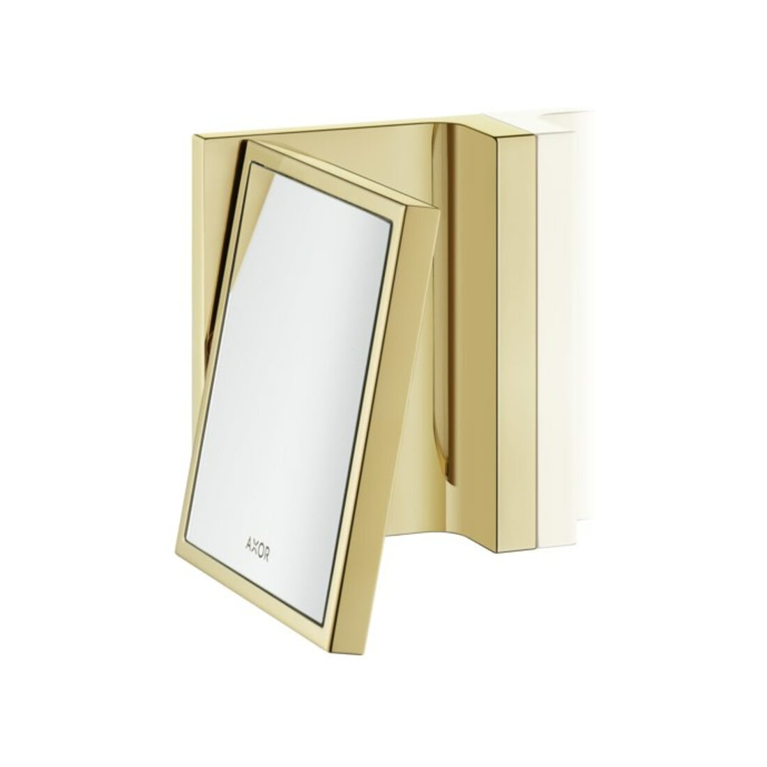 hansgrohe Rasierspiegel Axor Uni. Rectangular neigbar, Wandmont., polished gold optic