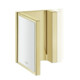 hansgrohe Rasierspiegel Axor Uni. Rectangular neigbar, Wandmont., polished gold optic-4