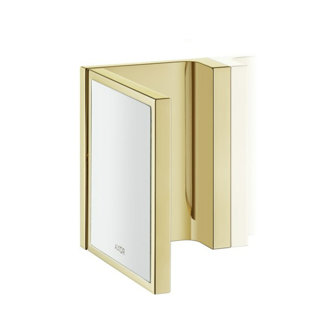 hansgrohe Rasierspiegel Axor Uni. Rectangular neigbar, Wandmont., polished gold optic