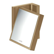 hansgrohe Rasierspiegel Axor Uni. Rectangular neigbar, Wandmontage, brushed bronze