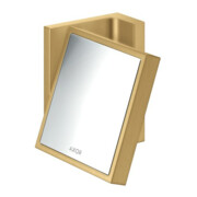 hansgrohe Rasierspiegel Axor Uni. Rectangular neigbar, Wandmontage, brushed gold optic