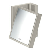 hansgrohe Rasierspiegel Axor Uni. Rectangular neigbar, Wandmontage, Edelstahl-Optik