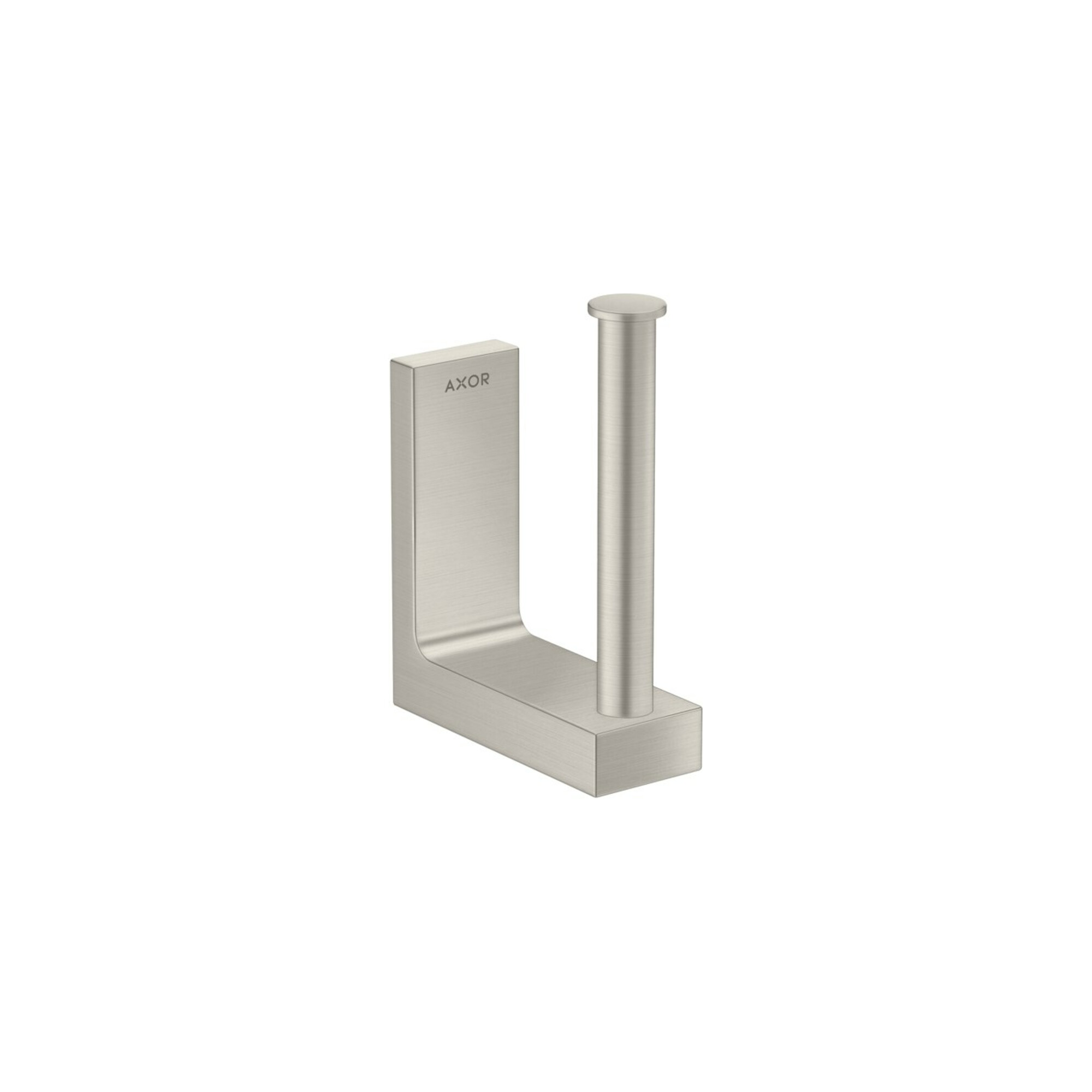 hansgrohe Reservepapierhalter Axor Uni Rectangular Wandmontage, Edelstahl-Optik