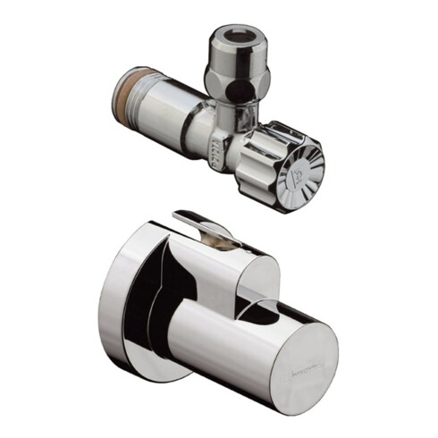 hansgrohe Robinet d'angle avec écrou, sortie G 3/8, chrome