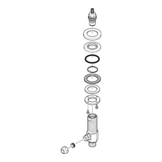 hansgrohe Robinet d'arrêt 3 voies pour lavabo chrome