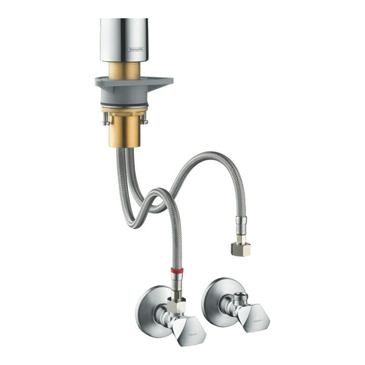 hansgrohe Robinet d'arrêt d'angle E-Design sortie 3/8, chrome