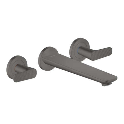 hansgrohe Robinet de baignoire 3 trous Axor Citterio cub cut, brossé bleu, encastré mural