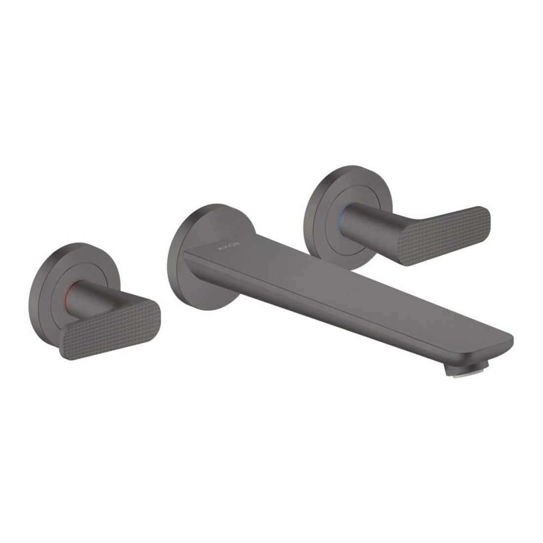 hansgrohe Robinet de baignoire 3 trous Axor Citterio cub cut, brossé bleu, encastré mural