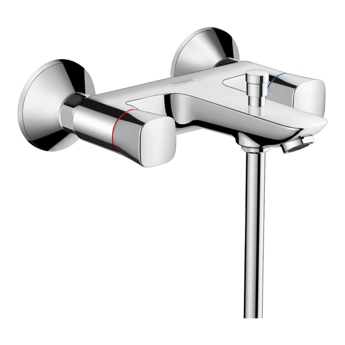 hansgrohe Robinet de baignoire Logis AP à deux poignées, 2 sorties, chrome
