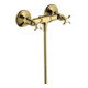 hansgrohe Robinet de douche à deux poignées Axor Montreux AP, 1 jet, avec poignées croisées, or poli optic-1
