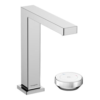 hansgrohe Robinet de lavabo 2 trous Tecturis E avec vidage, CoolStart, chrome
