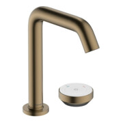 hansgrohe Robinet de lavabo 2 trous Tecturis S avec garniture vidage, CoolStart, bronze brossé