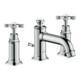 hansgrohe Robinet de lavabo 3 trous 30 Axor Montreux A 143 mm, avec croix, tirette, sans bec-1