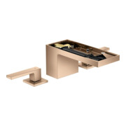hansgrohe Robinet de lavabo 3 trous 70 Axor MyEdition A 151 mm, avec vidage poussoir, sans plaque, poli or rouge