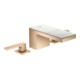 hansgrohe Robinet de lavabo 3 trous 70 Axor MyEdition A 151 mm, avec vidage poussoir, sans plaque, poli or rouge-4