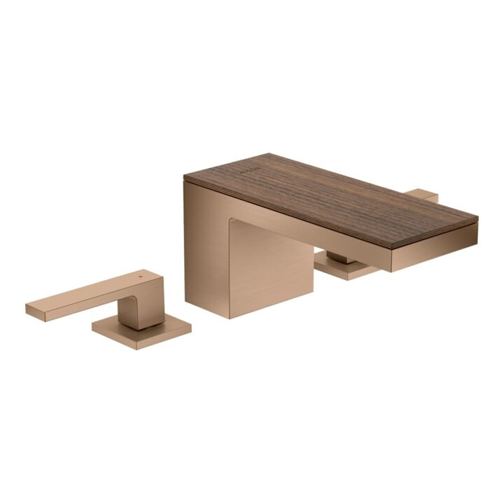 hansgrohe Robinet de lavabo 3 trous 70 Axor MyEdition A 151 mm, avec vidage, sans plaque, or brossé