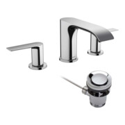 hansgrohe Robinet de lavabo 3 trous 90 Vivenis avec vidage à tirette, chrome-3