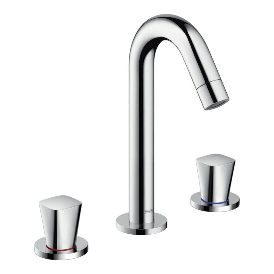 hansgrohe Robinet de lavabo 3 trous Logis 150 avec vidage à tige, chrome
