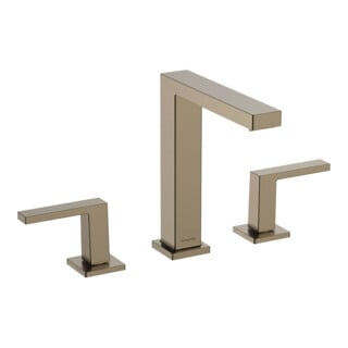 hansgrohe Robinet de lavabo 3 trous Tecturis E m vidage push-open, bronze brossé