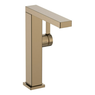 hansgrohe Robinet de lavabo monocommande Tecturis E F 157 mm, avec poussoir, bronze brossé