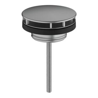 hansgrohe Robinet de lavabo sans fermeture, pour WT, chrome brossé bleu