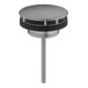 hansgrohe Robinet de lavabo sans fermeture, pour WT, chrome brossé bleu-1