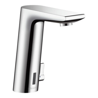 hansgrohe Robinet électronique Metris S pour lavabo, raccord secteur, réglable, chrome