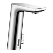 hansgrohe Robinet électronique Metris S pour lavabo, raccord secteur, réglable, chrome