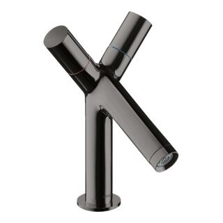 hansgrohe Robinet lavabo 2 trous 80 Axor Starck A 105 mm, m HG, tirette, poli bleu vc