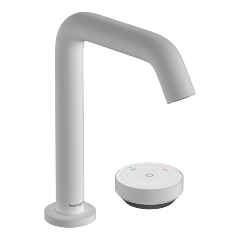 hansgrohe Robinet lavabo 2 trous Tecturis S avec vidage, CoolStart, blanc mat