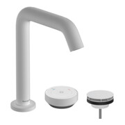 hansgrohe Robinet lavabo 2 trous Tecturis S avec vidage, CoolStart, blanc mat-4