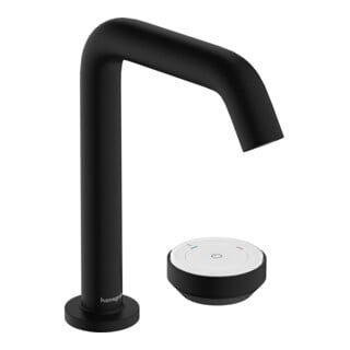 hansgrohe Robinet lavabo 2 trous Tecturis S avec vidage, CoolStart, noir mat