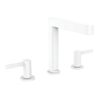 hansgrohe Robinet lavabo 3 trous 160 Finoris avec vidage push-open, blanc mat