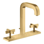 hansgrohe Robinet lavabo 3 trous 170 Axor Citterio avec A 140mm, avec vidage, chromé, plaque, bec orientable